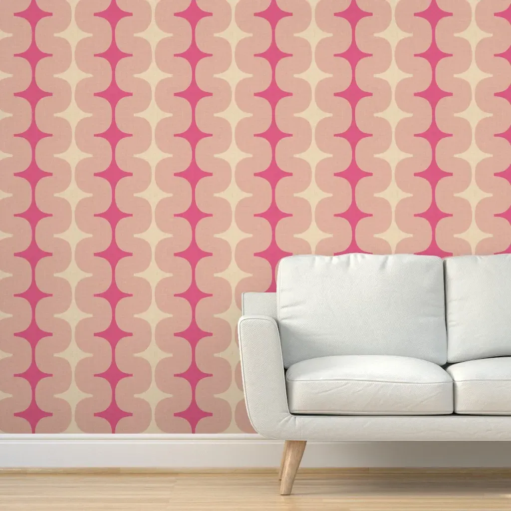 Maxwell Stripe Peel and Stick Wallpaper - Pink product