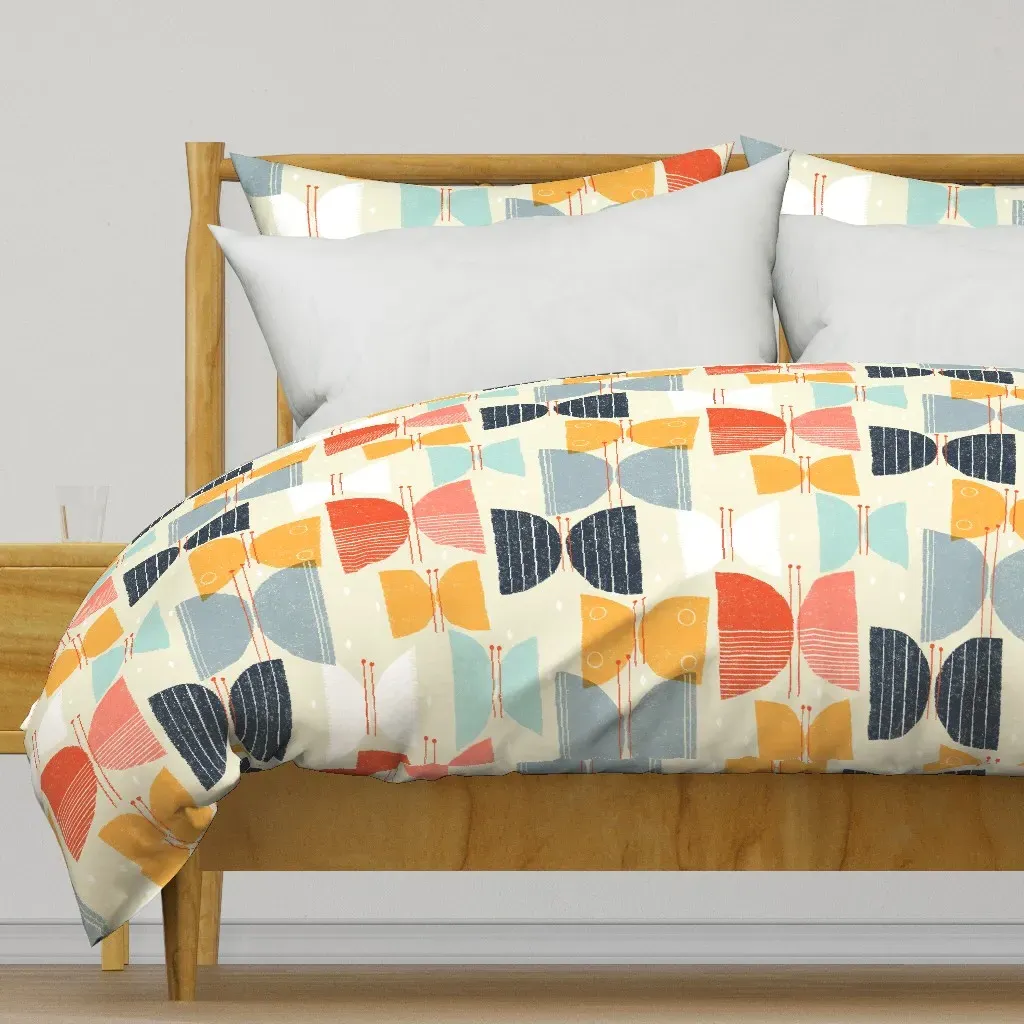 Mcm Butterflies M+M Tan Medium Duvet Cover - Orange product