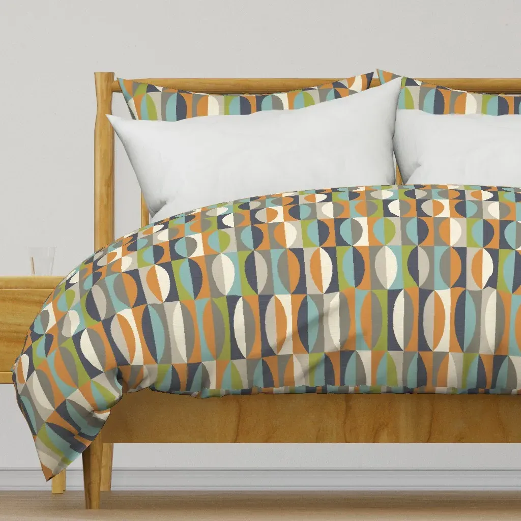 MCM Leaves Vertical Duvet Cover - Orange product