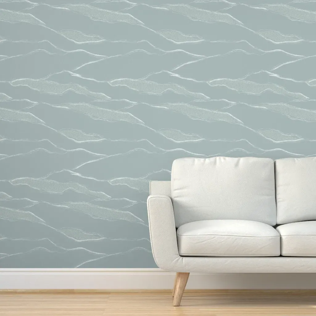 Mcm Palm Spring Hills Peel and Stick Wallpaper - Cotton Blue product