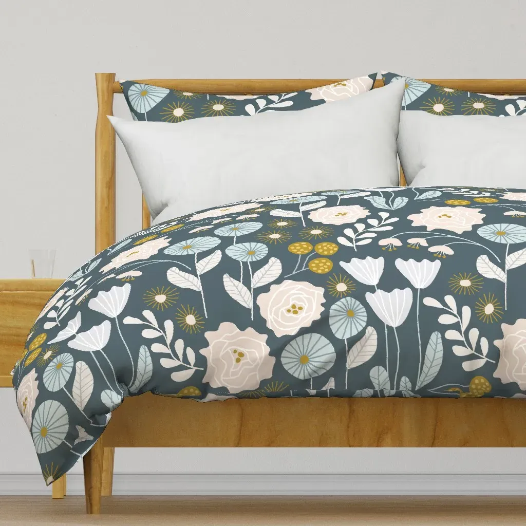 Meadow Duvet Cover - Dusty Blue product