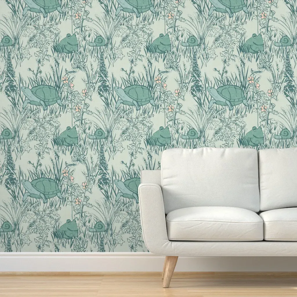 Meadow Peel and Stick Wallpaper - Teal product