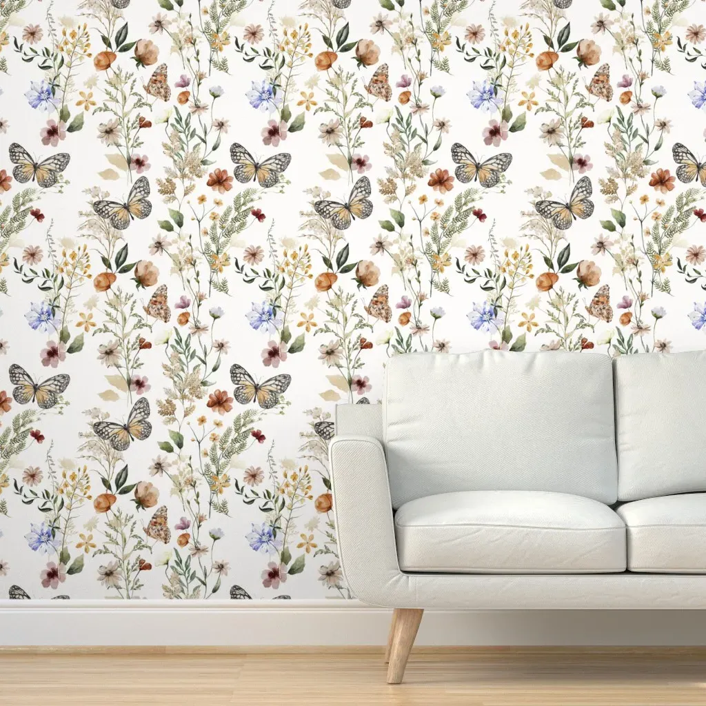 Meadowscape Jumbo Peel and Stick Wallpaper - Beige product