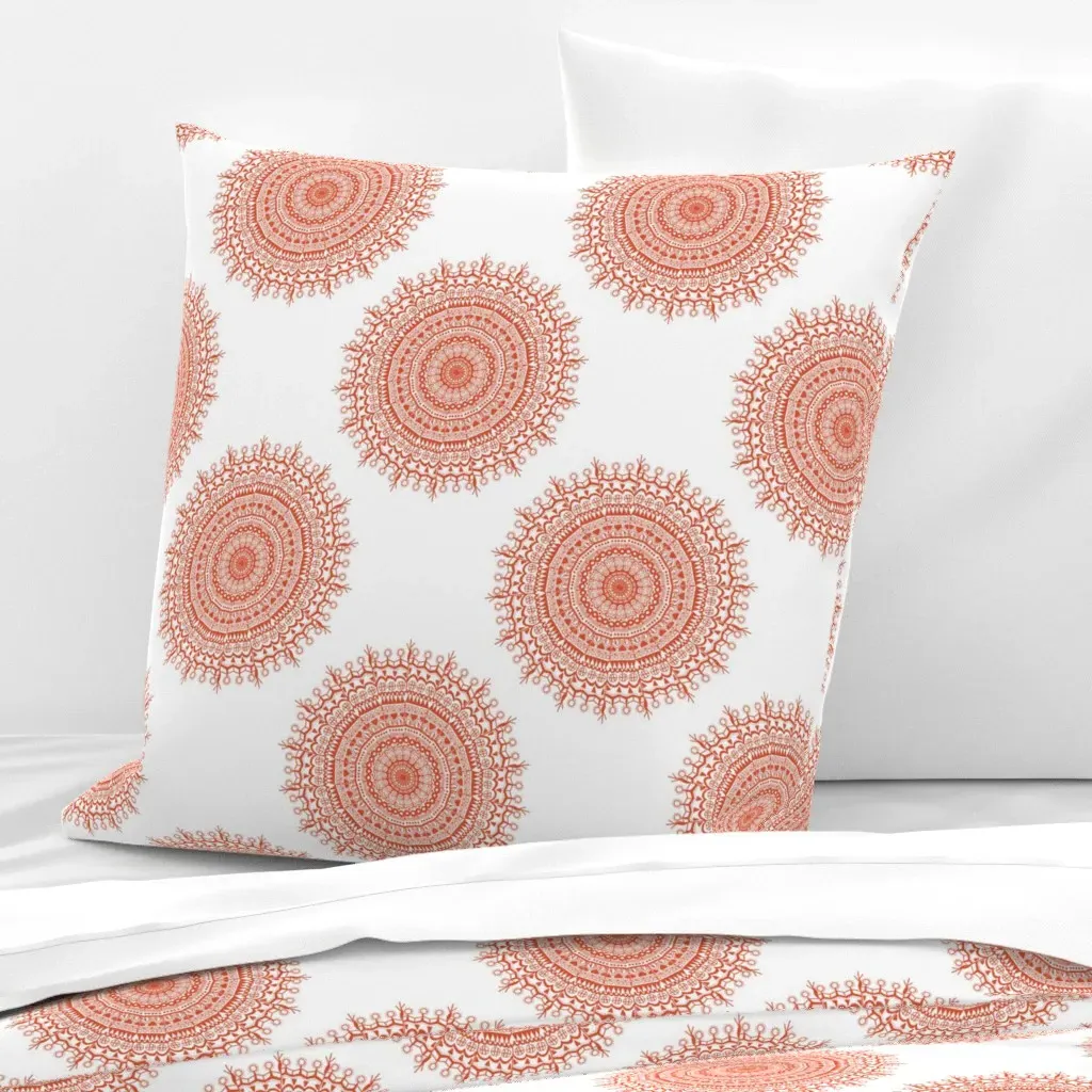 Medallion Euro Pillow Sham - Terracotta product