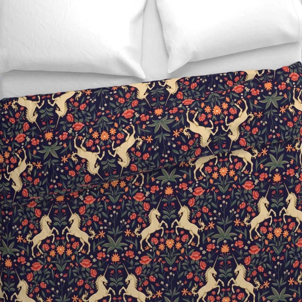 Medieval Enchanted Garden Duvet Cover - Beige alternate view