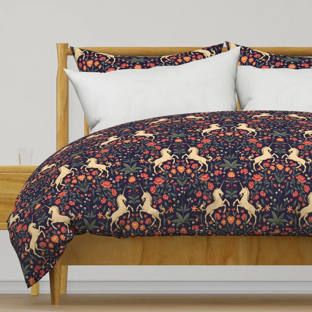 Medieval Enchanted Garden Duvet Cover - Beige product