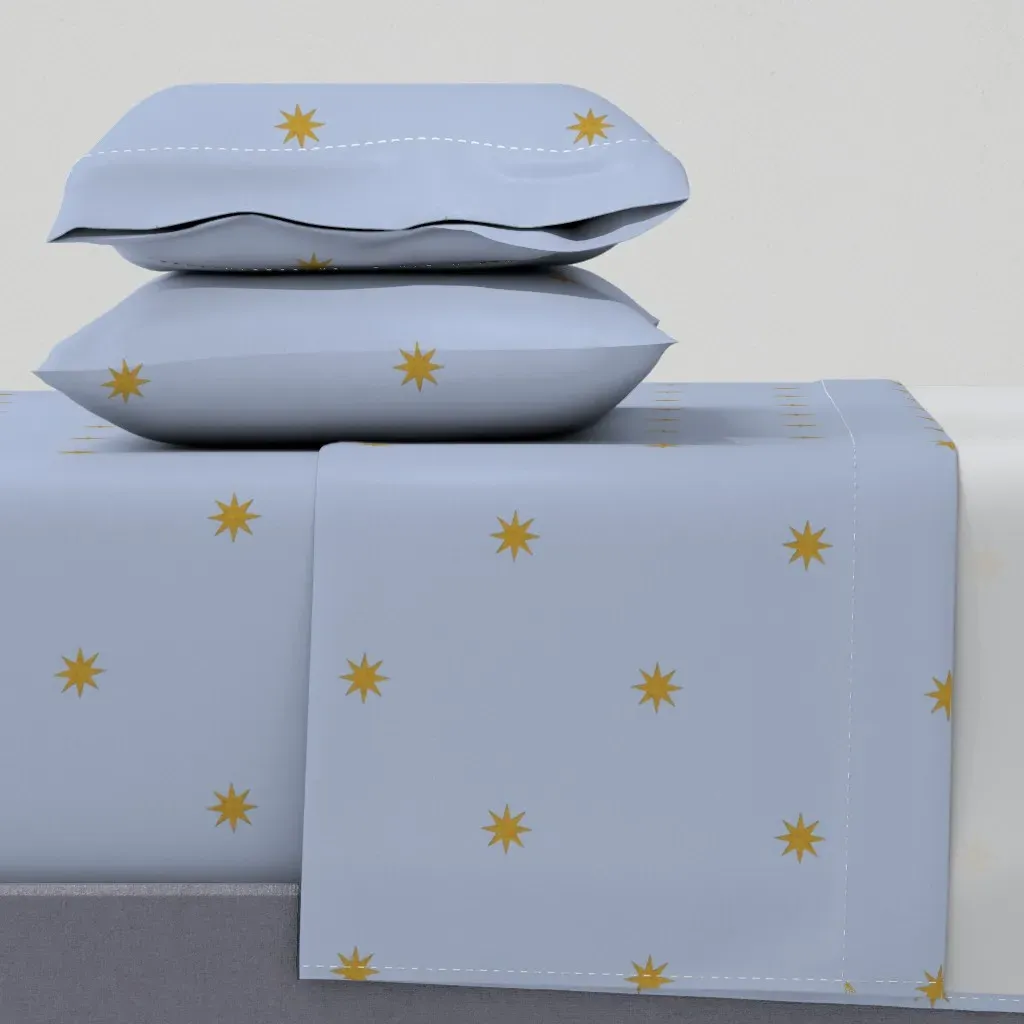 Medieval Stars Henriette Twin Sheet Set - Gold product