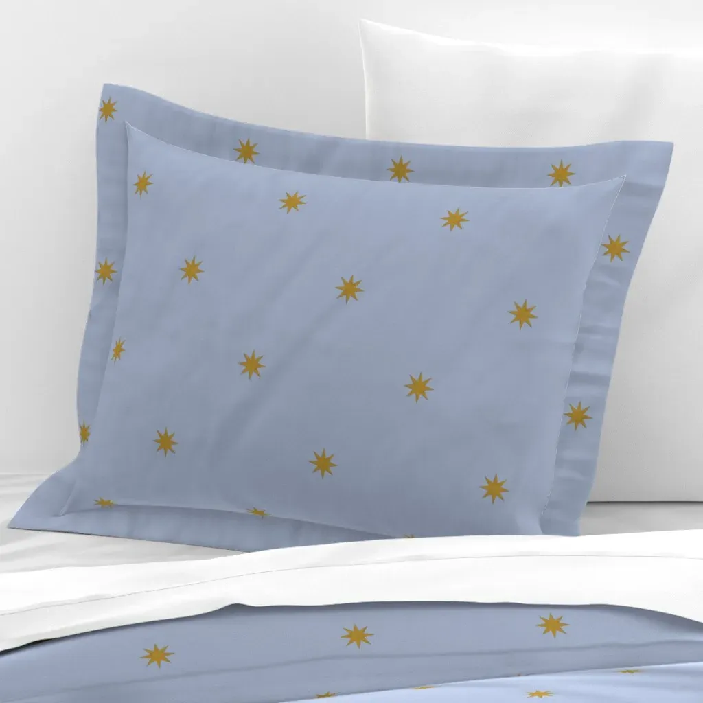 Medieval Stars Standard Flanged Cushion Cover - Gold, Cotton Sateen product