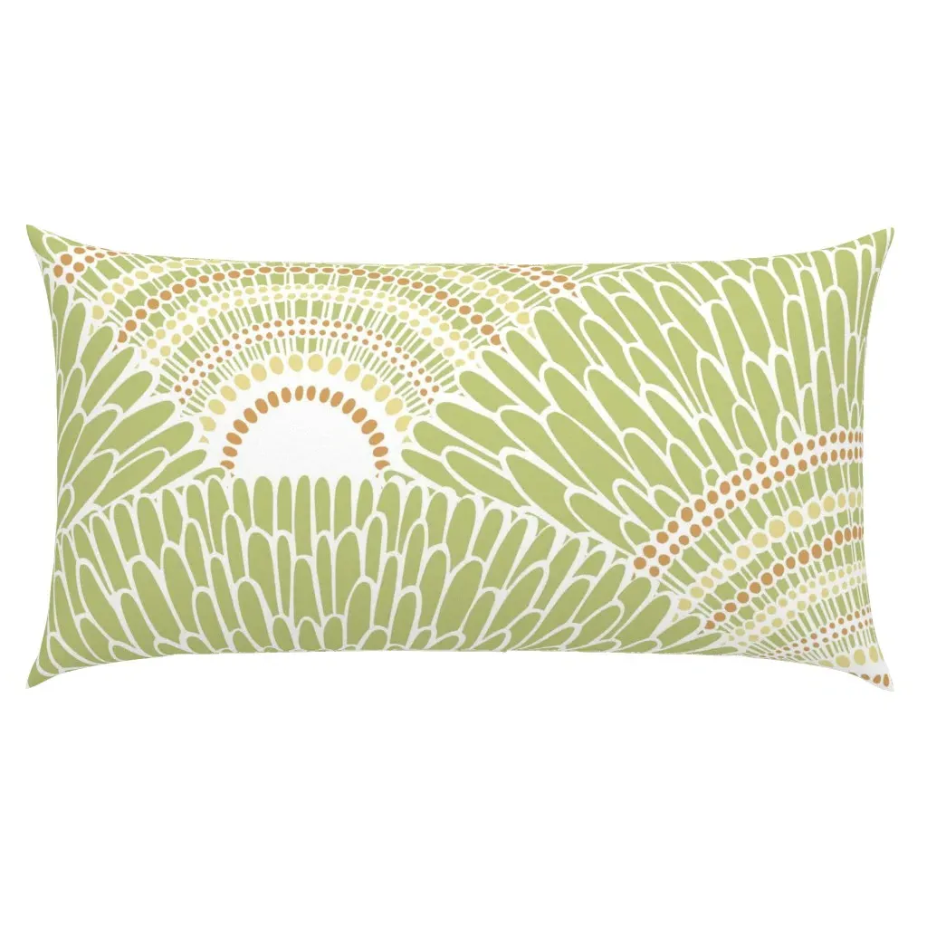 Meditating In An Ocean Of Mandalas King Pillow Sham - Sage Green product