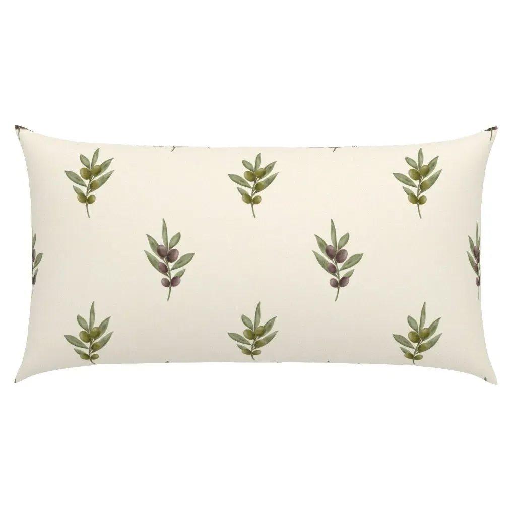 Mediterranean Olive Branch King Pillow Sham - Green product