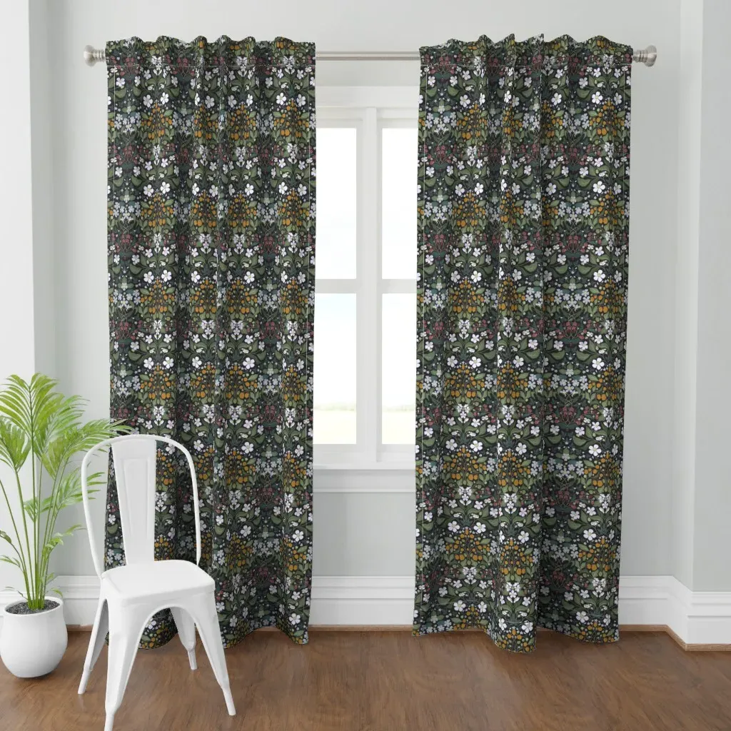 Medium Curtain Panel - Dark Green product