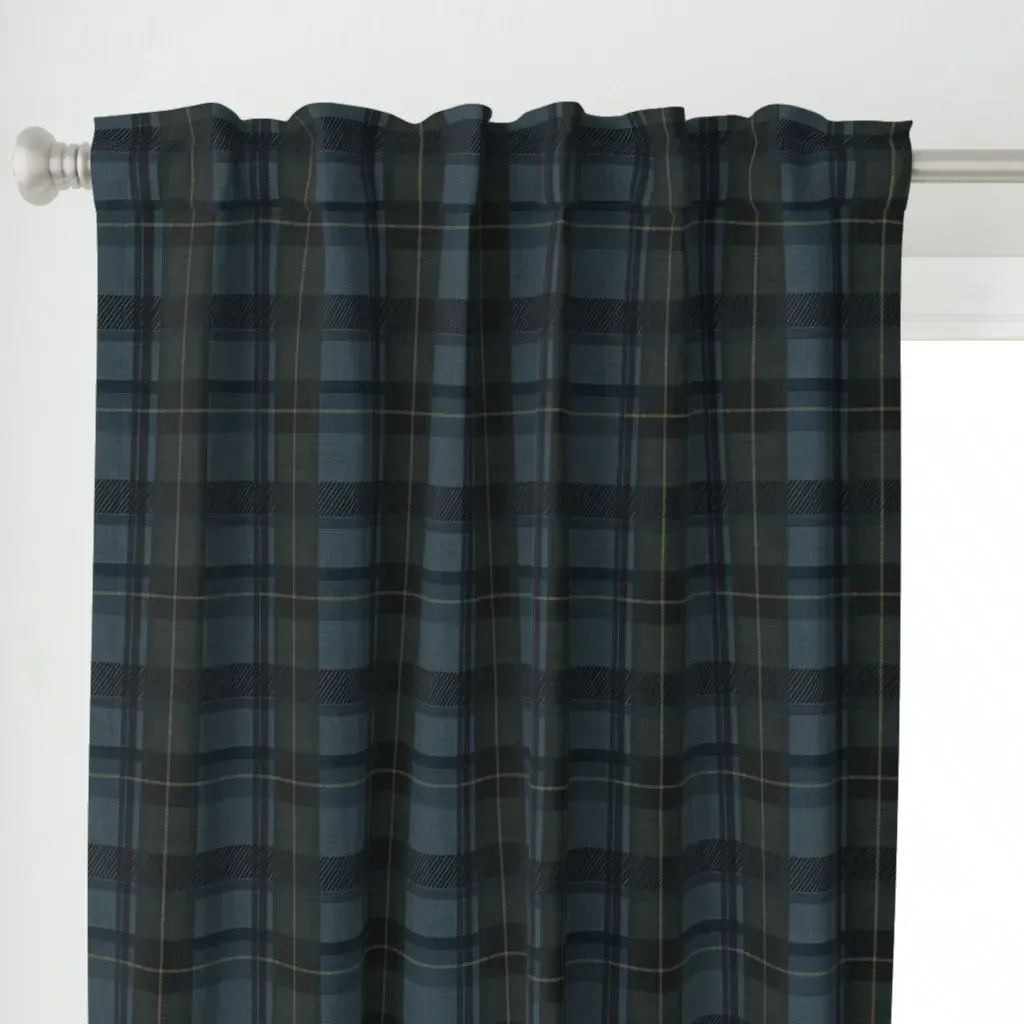 Medium Scale Curtain Panel - Blue alternate view