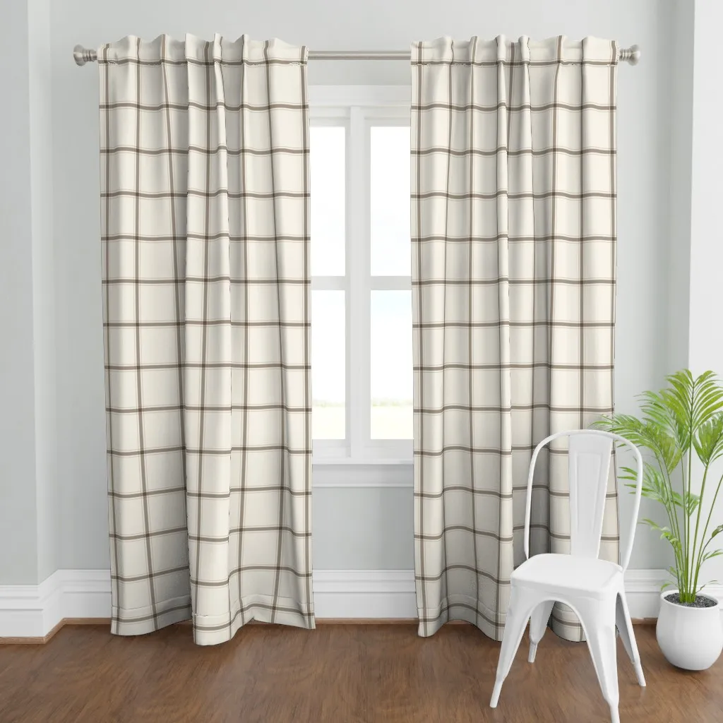 Medium Scale Simple Curtain Panel - Beige product