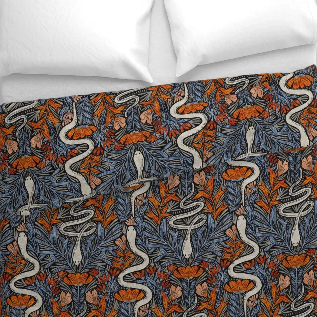 Medusa Duvet Cover - Orange alternate view