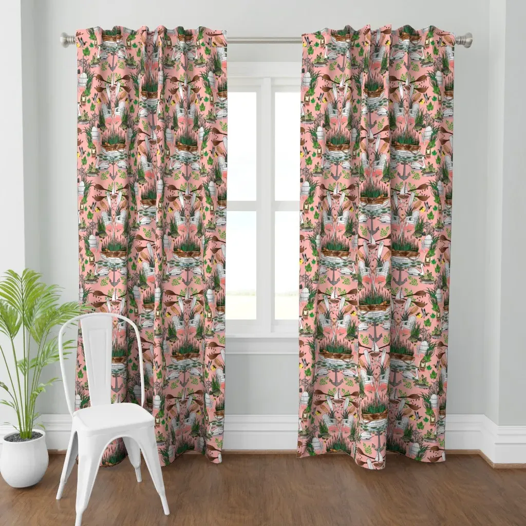 Meet You At The Lake Curtain Panel - Pink product