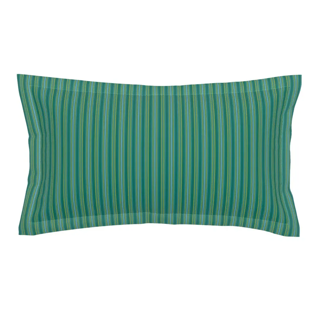 Megara Bayadere Stripe King Pillow Sham - Teal product