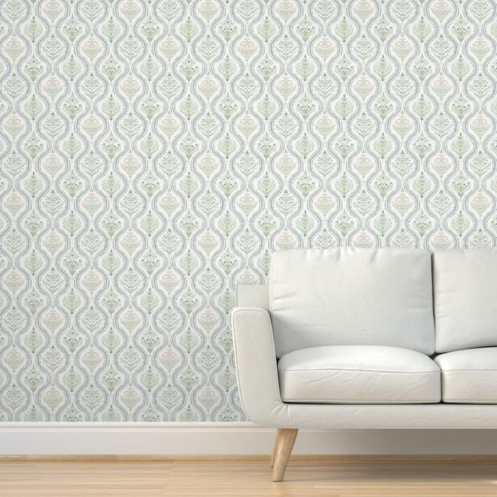 Meghan 2 Monticello Peel and Stick Wallpaper - Light Green product