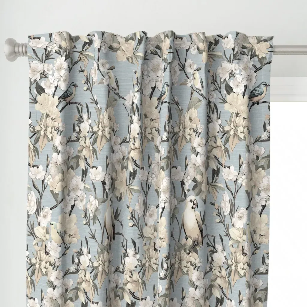 Melody Haven Curtain Panel - Cream alternate view