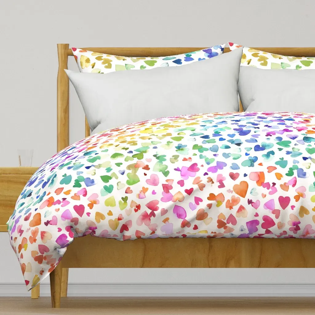 Melting Hearts Love Duvet Cover - Rainbow product