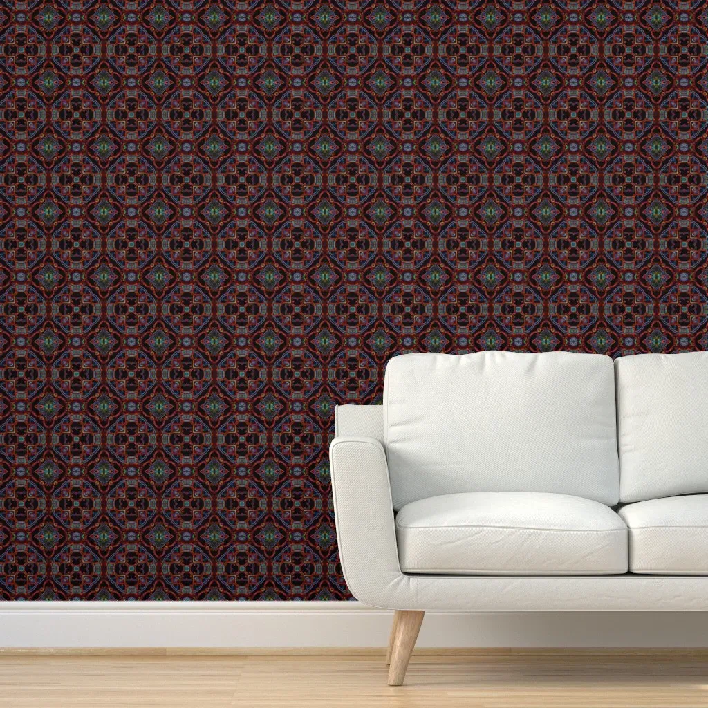 Merka Peel and Stick Wallpaper Removable - Red-Orange product