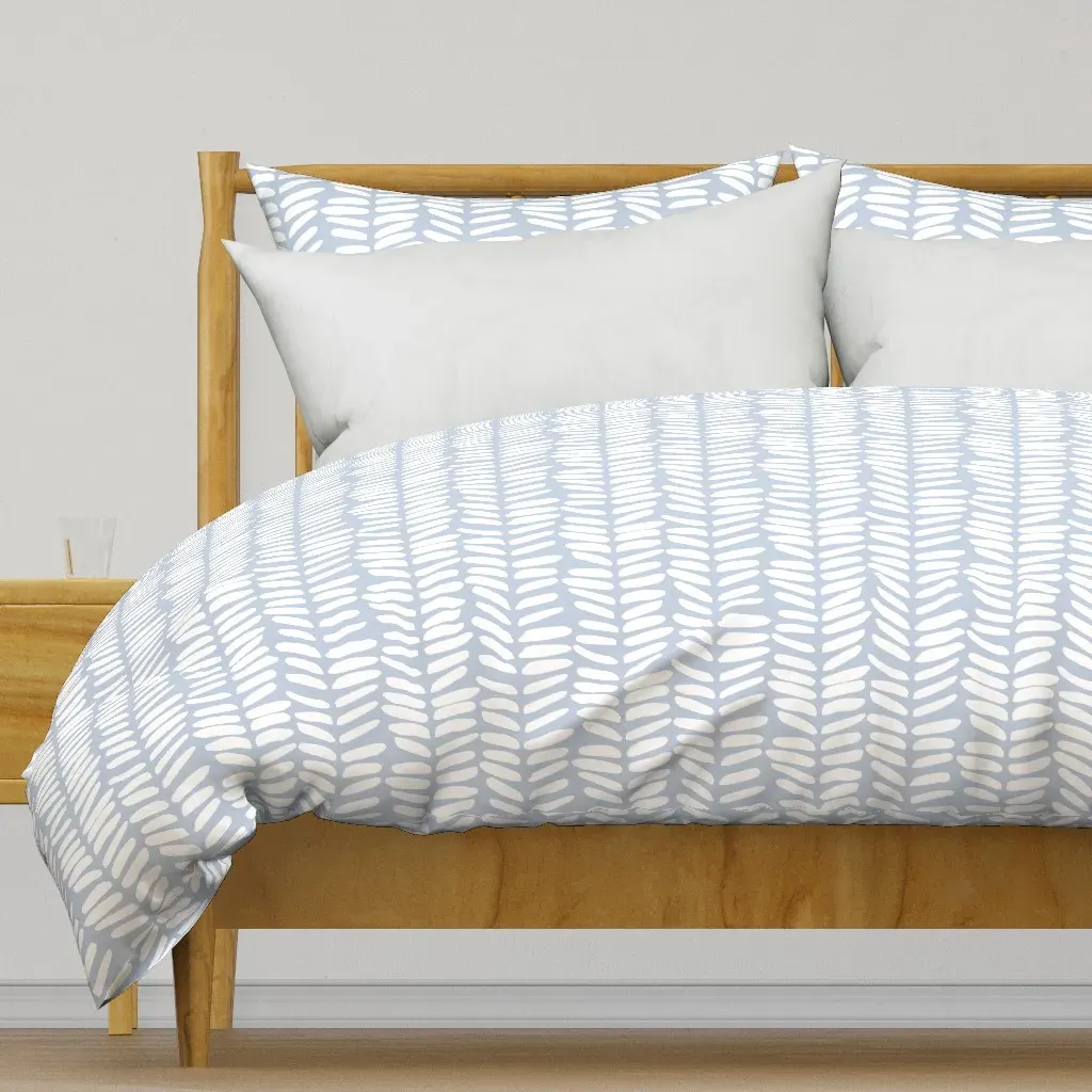 Mesquite Leaves Duvet Cover - White product
