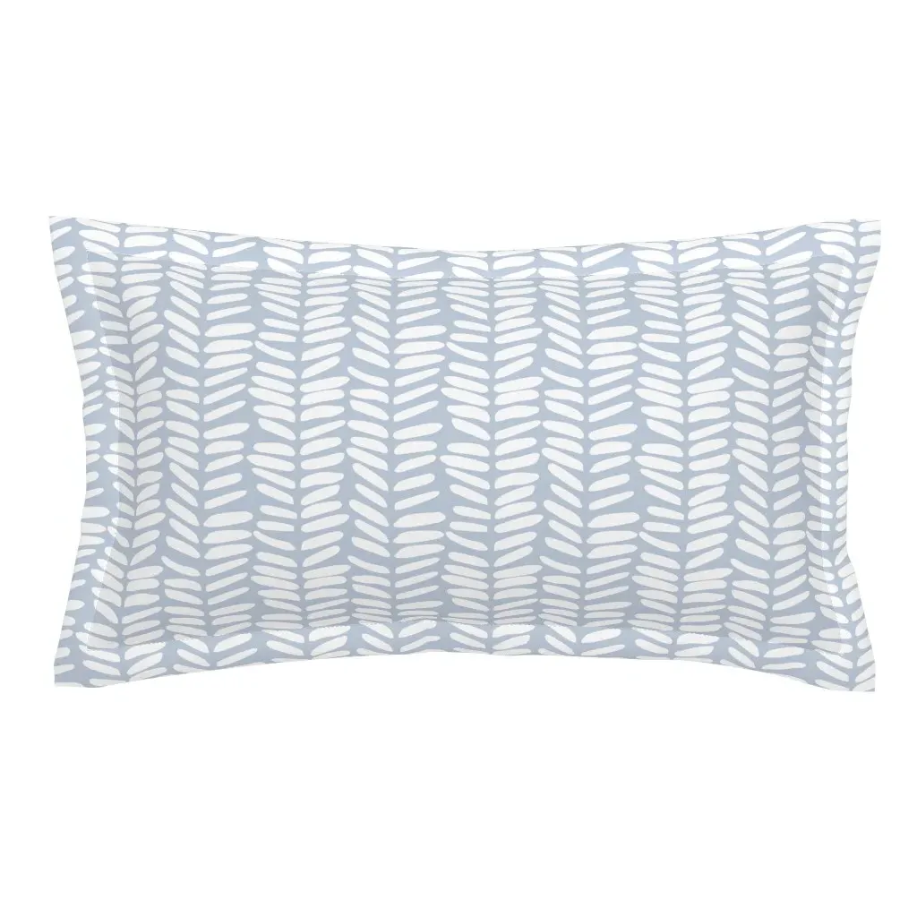 Mesquite Leaves King Pillow Sham - White product