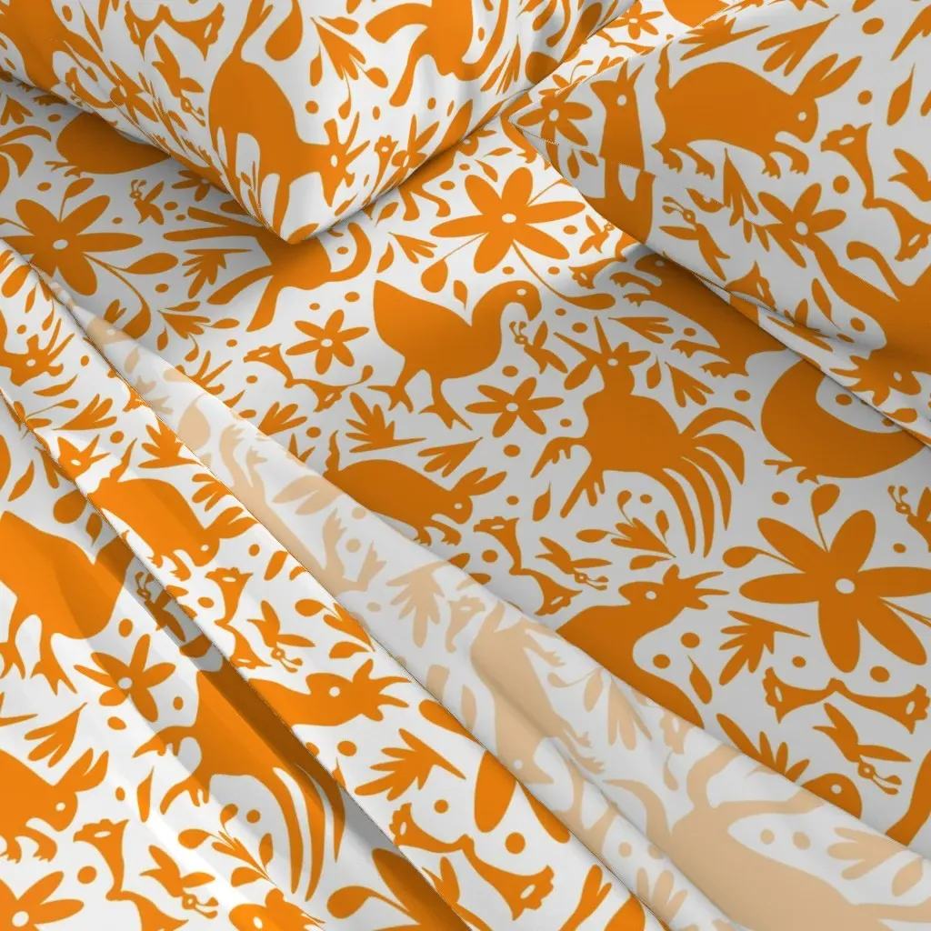 Mexico Springtime Queen Sheet Set - Orange alternate view