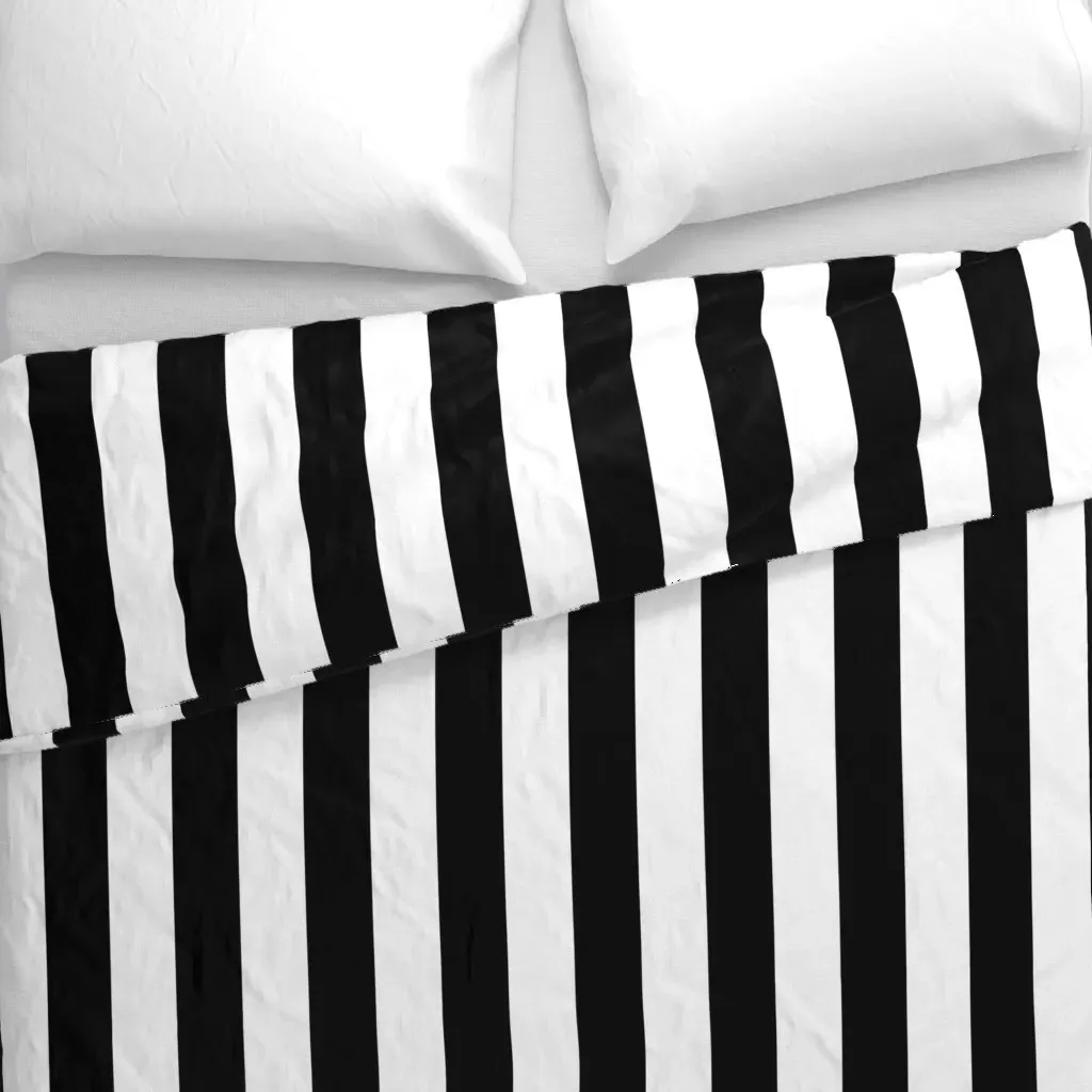 Miami Vice Vertical Tent Duvet Cover - Black alternate view
