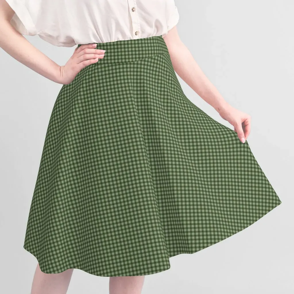 Micro Rustic Gingham Quilting Fabric by the Yard - Dark Olive Green alternate view