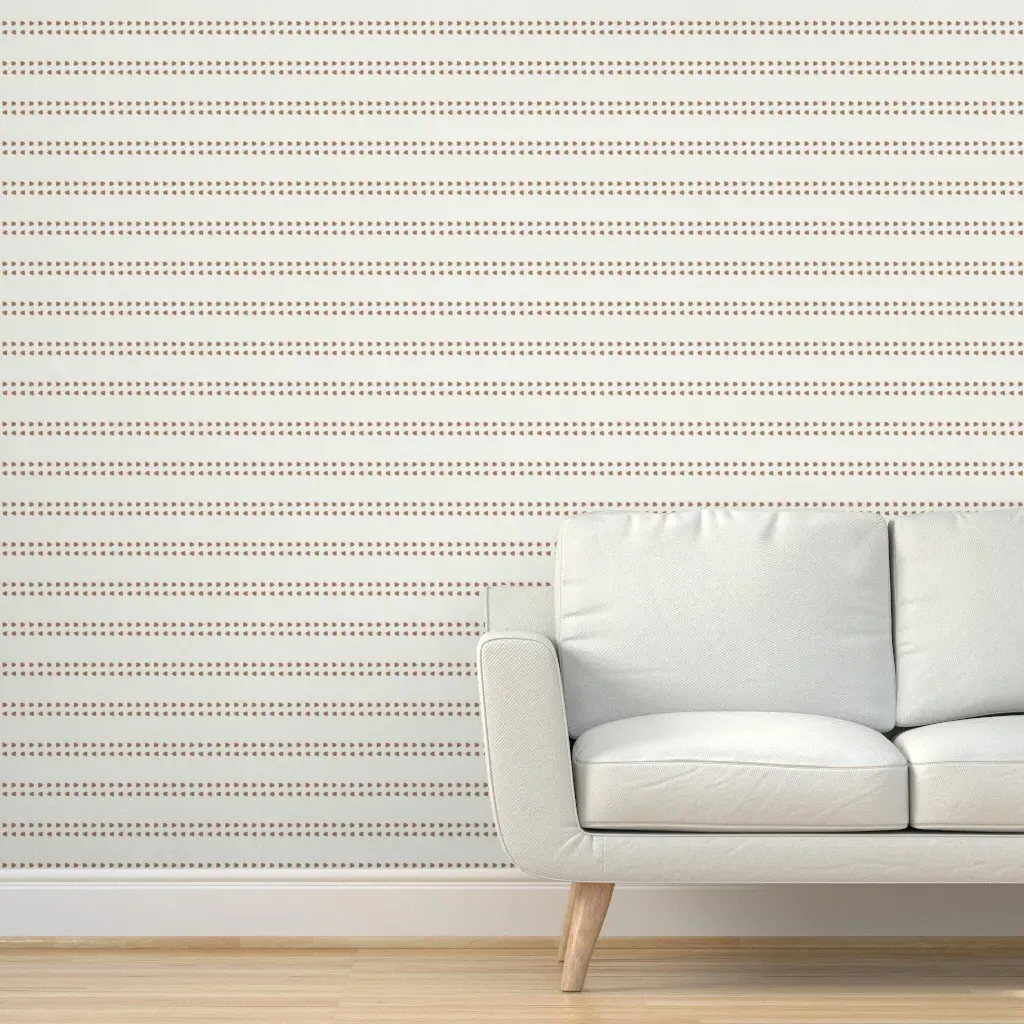 Micro Stripes Peel and Stick Wallpaper - Mocha Cream product