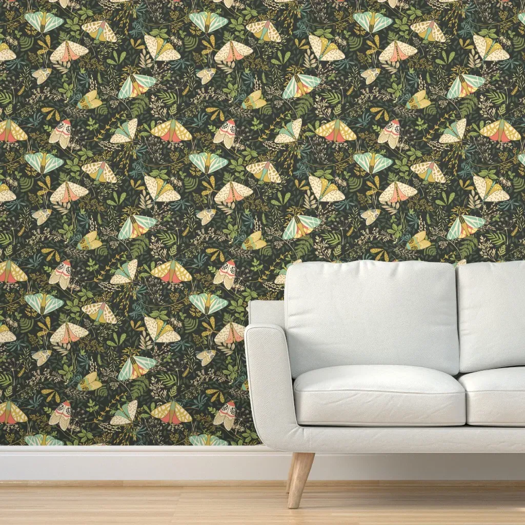 Microscopic Worlds Peel and Stick Wallpaper - Teal product