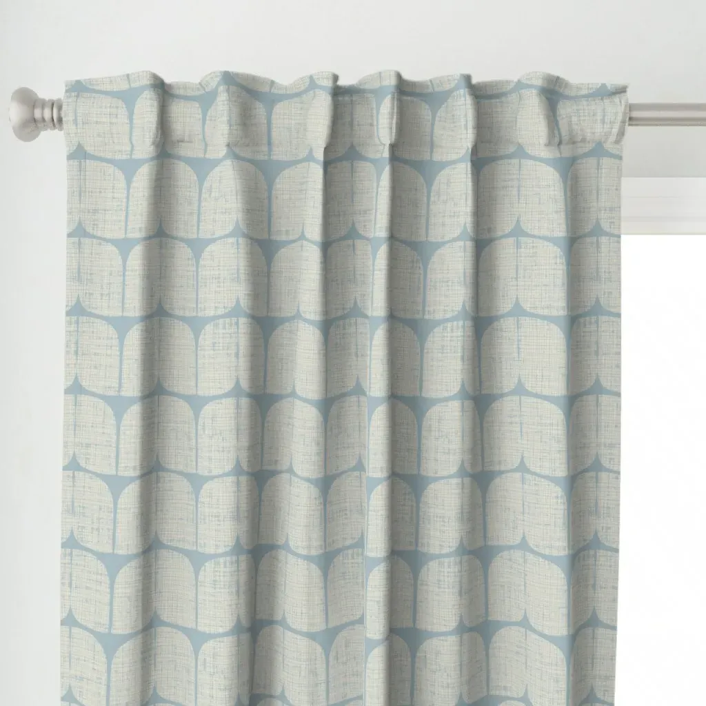 Mid-Century Distressed Curtain Panel alternate view