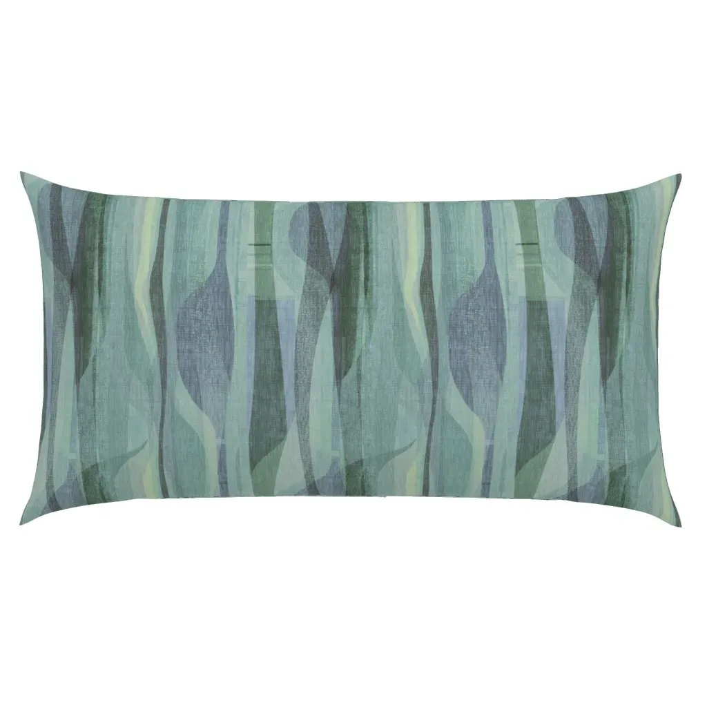 Midcentury Plateau Tundra King Pillow Sham - Teal product