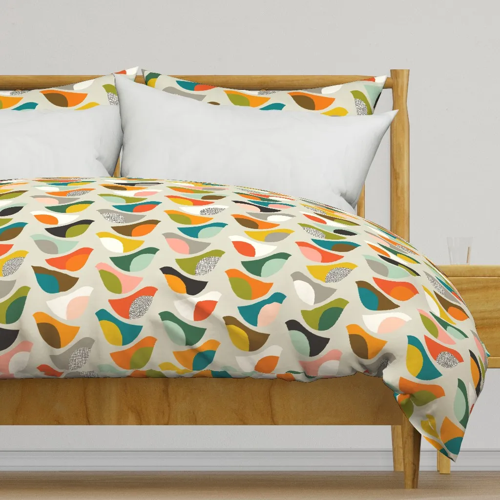 Midmod Migrators Duvet Cover - Teal product