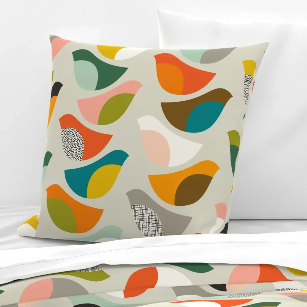Midmod Migrators XL Euro Pillow Sham - Teal product