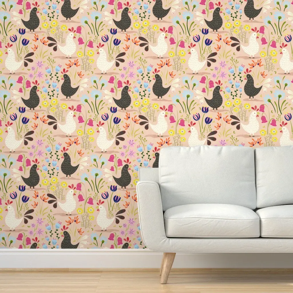 Midsommar Night's Dream Peel and Stick Wallpaper - Pink product