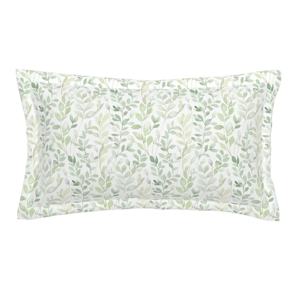 Midsummer Leaves King Size Pillow Sham - Sage Green product