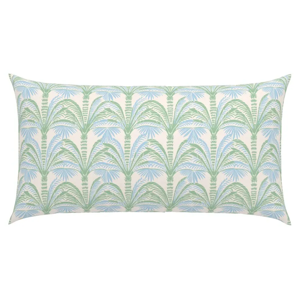 Millie Beach Palm King Pillow Sham - Light Green product