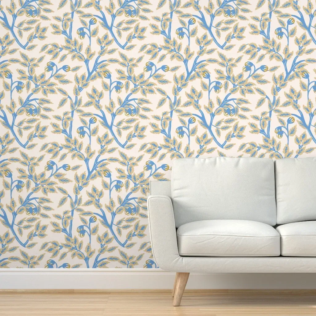 Millie Cottage Canopy Peel and Stick Wallpaper - Light Blue product