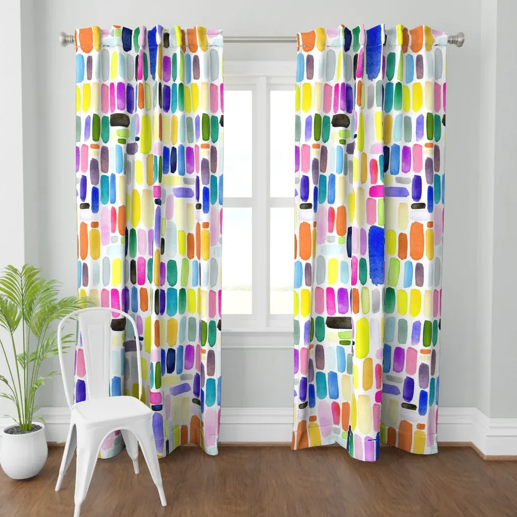 Mineral Mosaic Curtain Panel - Yellow product