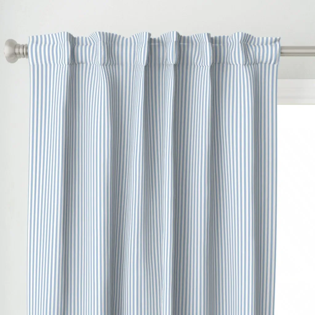 Mini Micro Curtain Panel - Baby Blue alternate view