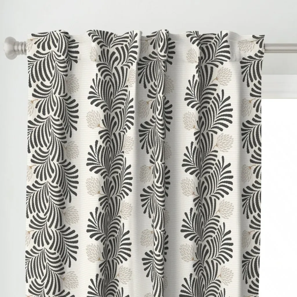 Minimalist Curtain Panel - Dark Gray alternate view