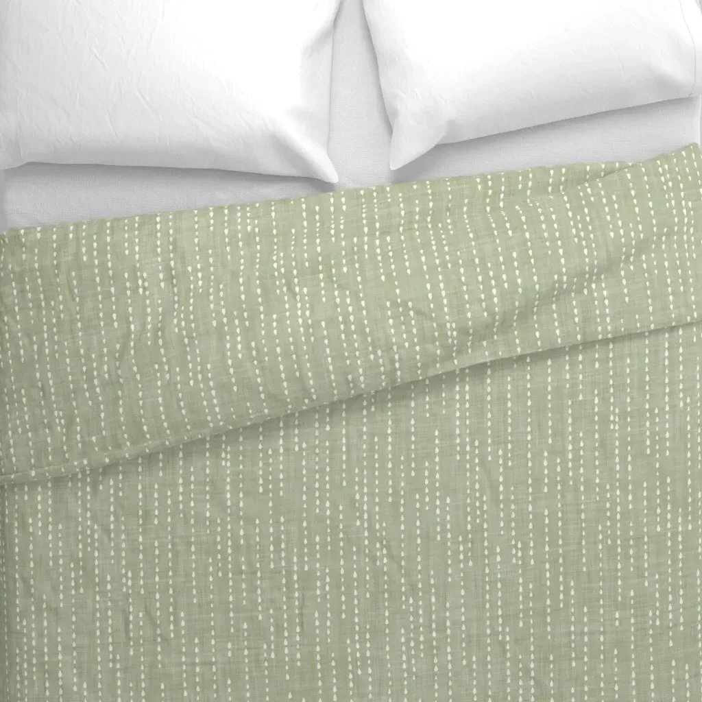 Minimalist Textured Duvet Cover - White alternate view