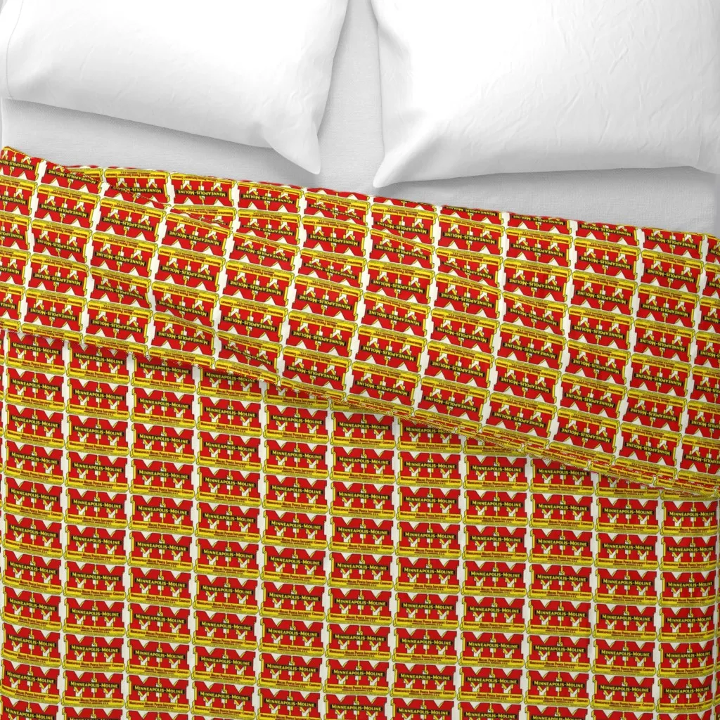 Minneapolis Moline Duvet Cover - Red alternate view