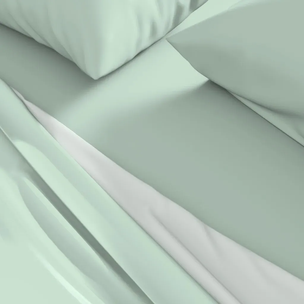 Mint Solid King Sheet Set - Mint alternate view