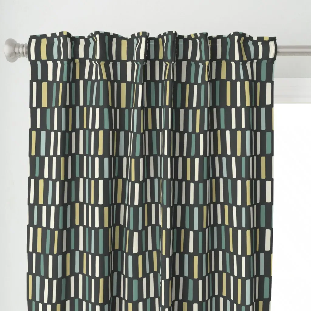 Mod Bars Curtain Panel - Light Beige alternate view