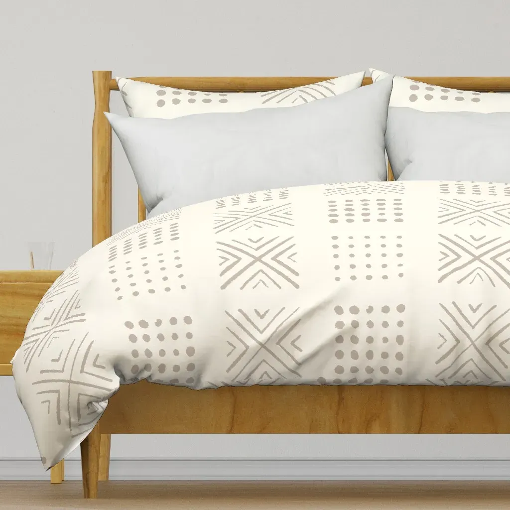 Mod Large Scale Duvet Cover - Light Beige product