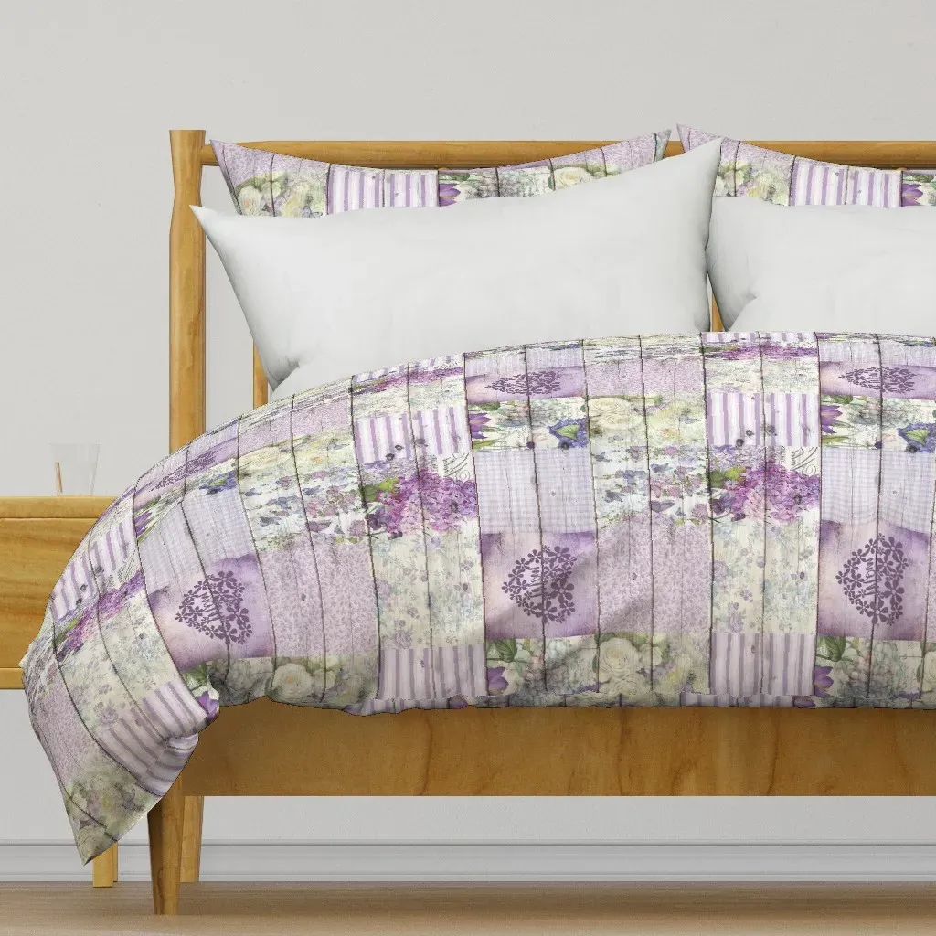 Mom Lush Lavender Floral Duvet Cover - Lavender product