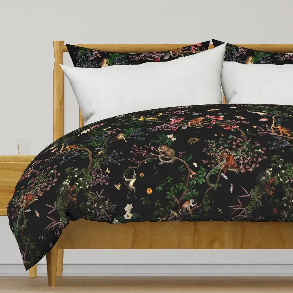 Monkey World Sarah Duvet Cover - Black product