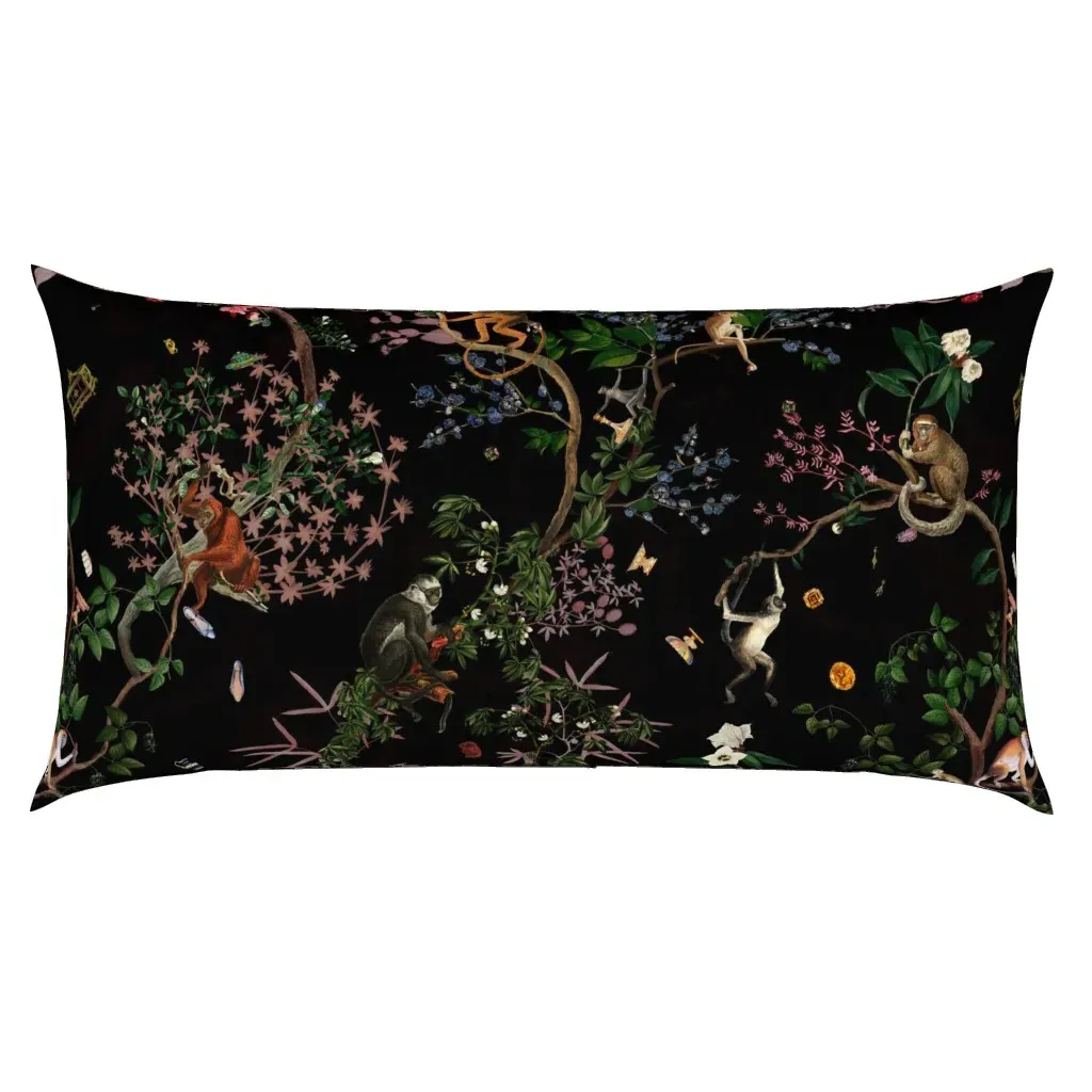 Monkey World Sarah King Pillow Sham - Black product